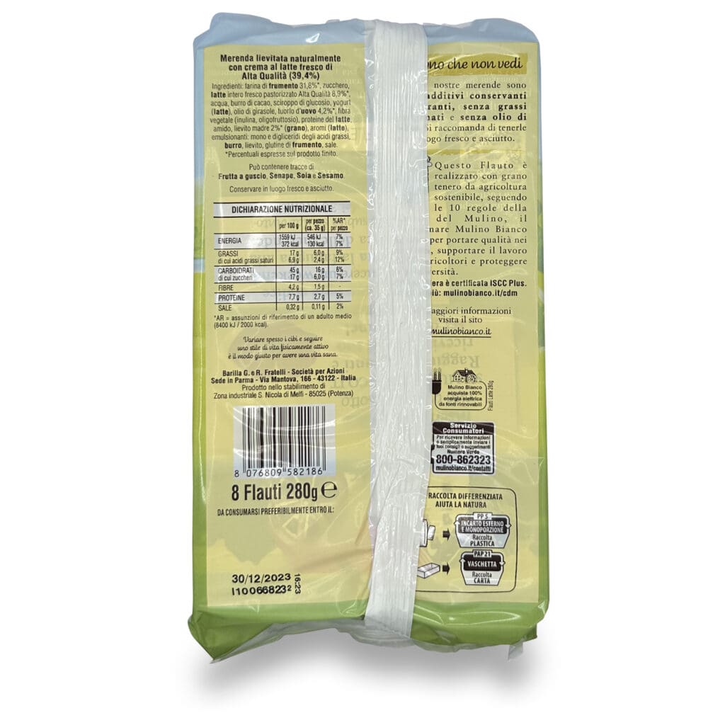 Buy Stracciatella Flauti Mulino Bianco Sweet Snack Online