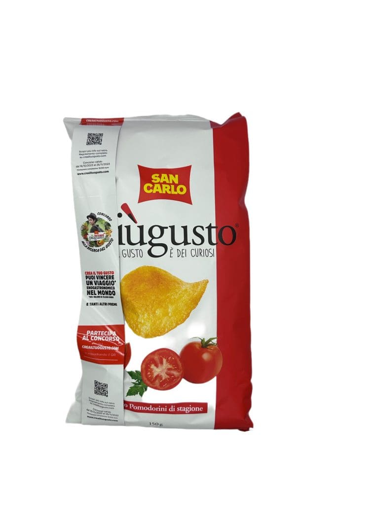 San Carlo Patatine + Gusto Pomodoro 150g – Paradiso Italiano – Shop